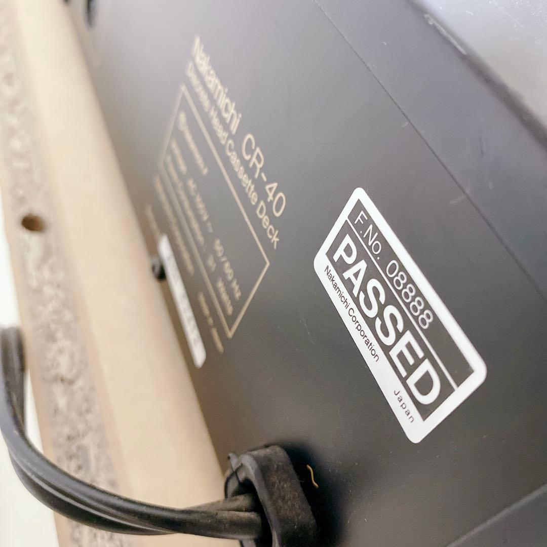 超希少 高級品 Nakamichi CR-40 3ヘッド カセットデッキ - メルカリ