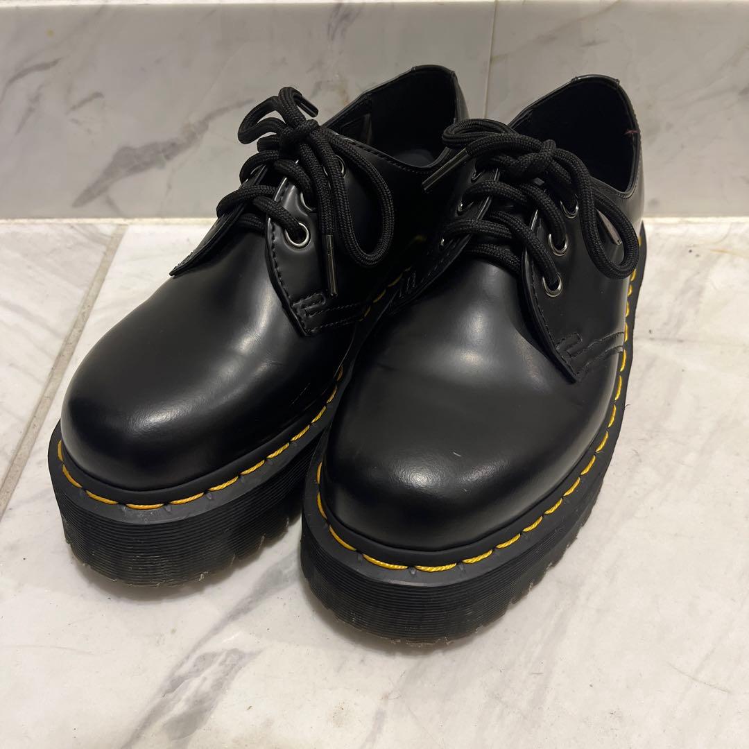 ♡ dr.martens 1461 quad UK4 黒 厚底 3ホール Dr.Martens（ドクターマーチン） 3ホール レディース メンズ Dr