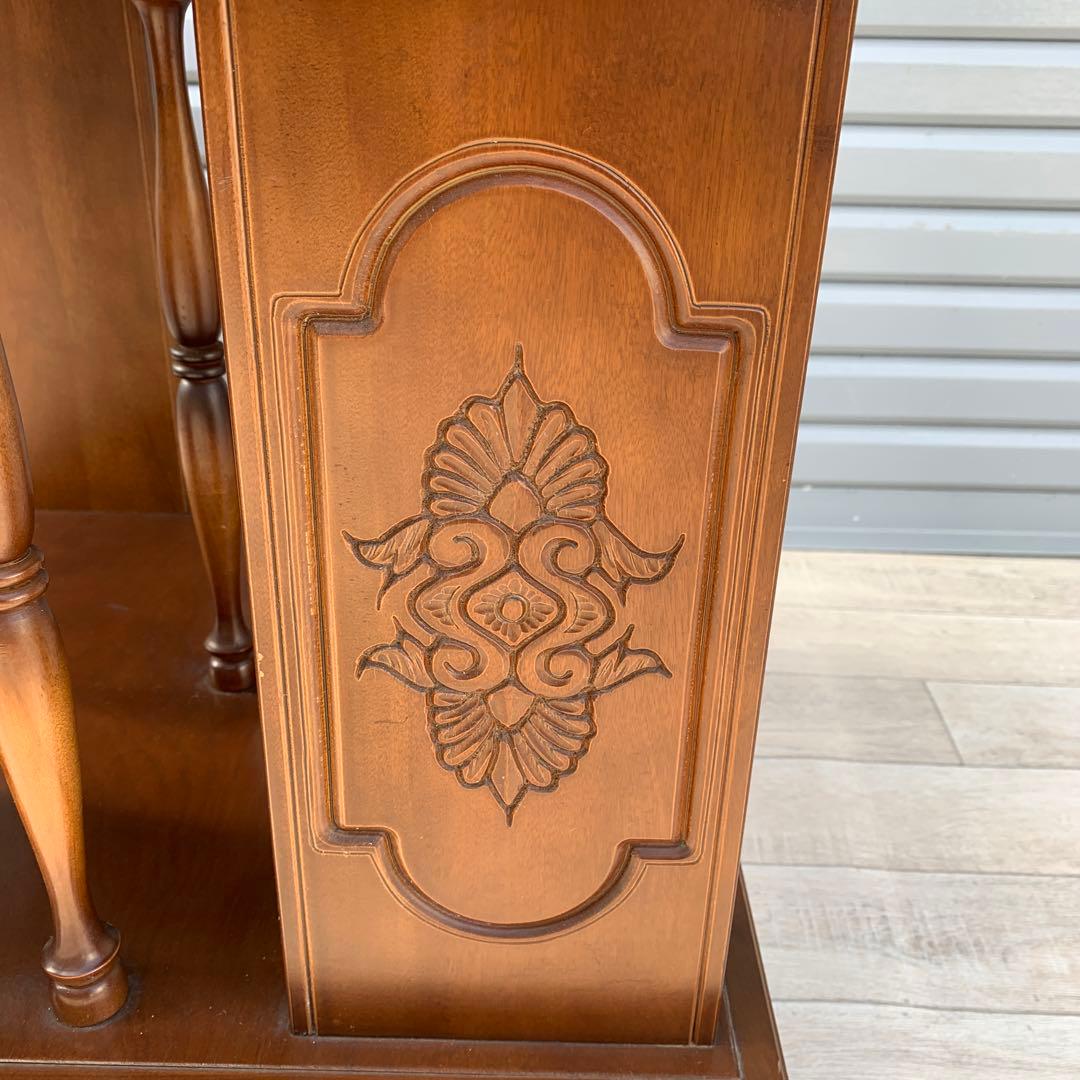 国会議事堂 徳田家具 桜材 サイドテーブル 花台 収納 - メルカリ