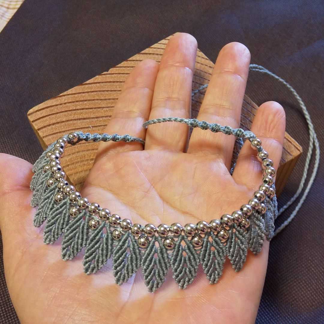 生命の樹マクラメ編み手作りネックレス - ASASEI'S GALLERY | minne