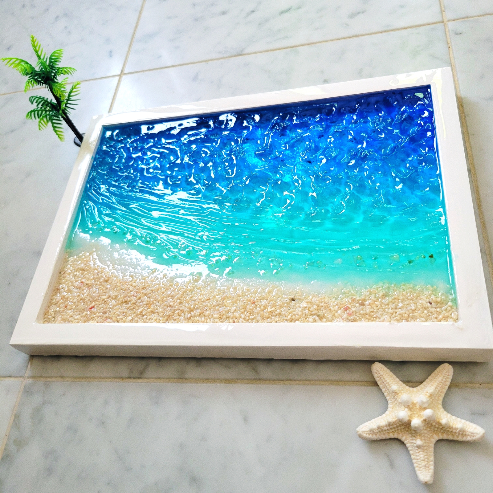 波紋アート レジンアート 水面 レジンアート海 オーシャンアート