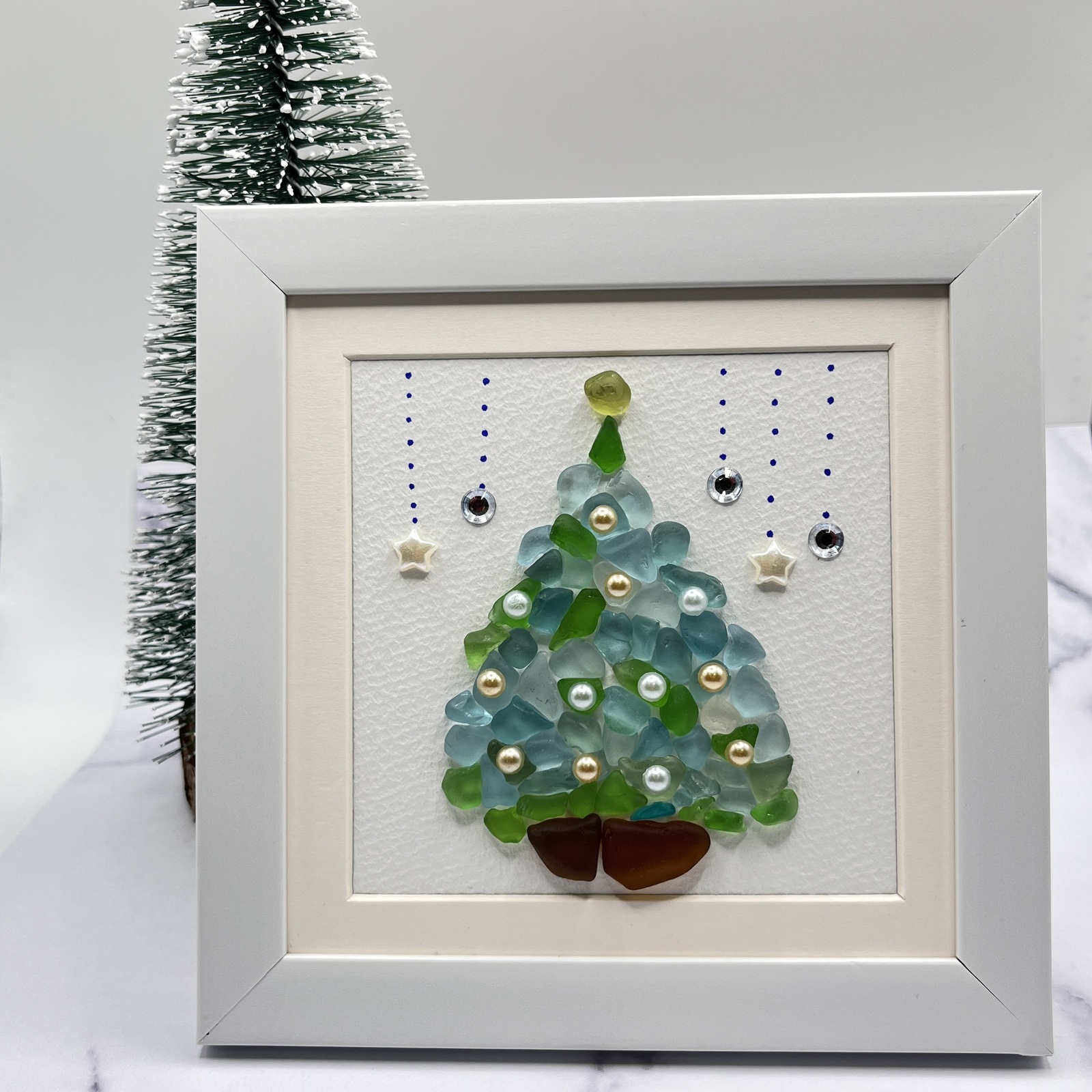 3 シーグラスアート ～クリスマスツリー～ - tsudoinomori | minne