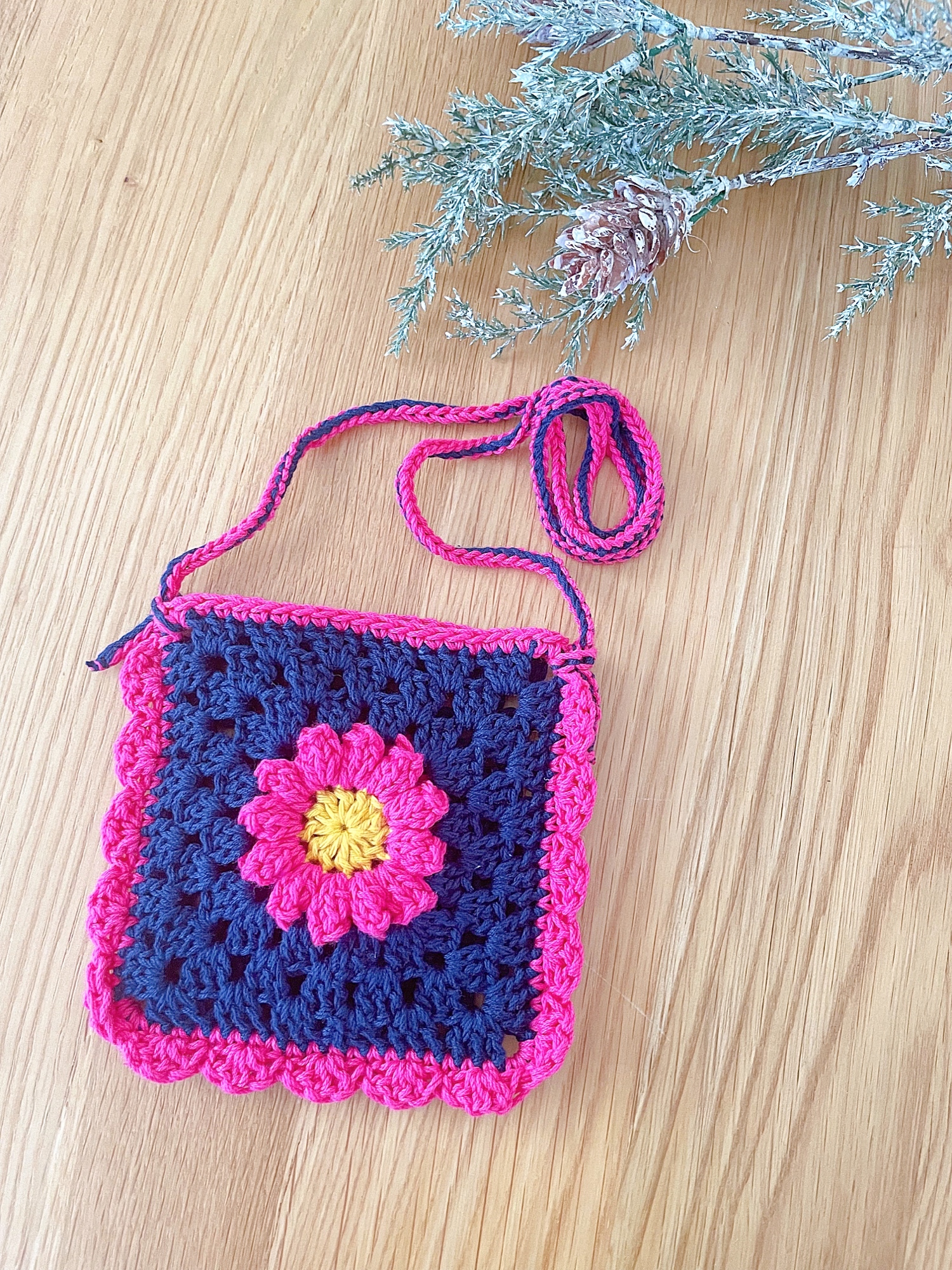 かぎ針編みマルチカバー モチーフ編み グラニースクエア ブランケット