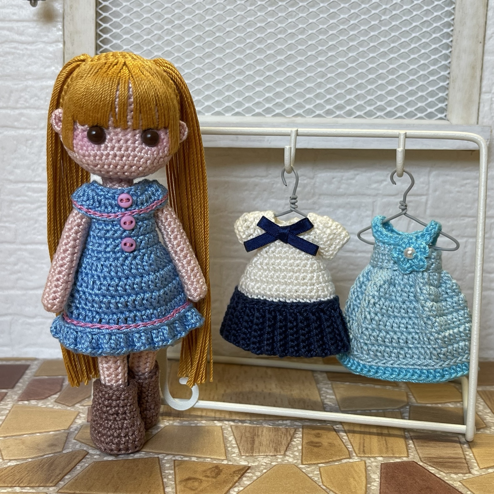大きな女の子（あみぐるみ着せ替え人形） - AMIGURUMIMAY'S GALLERY