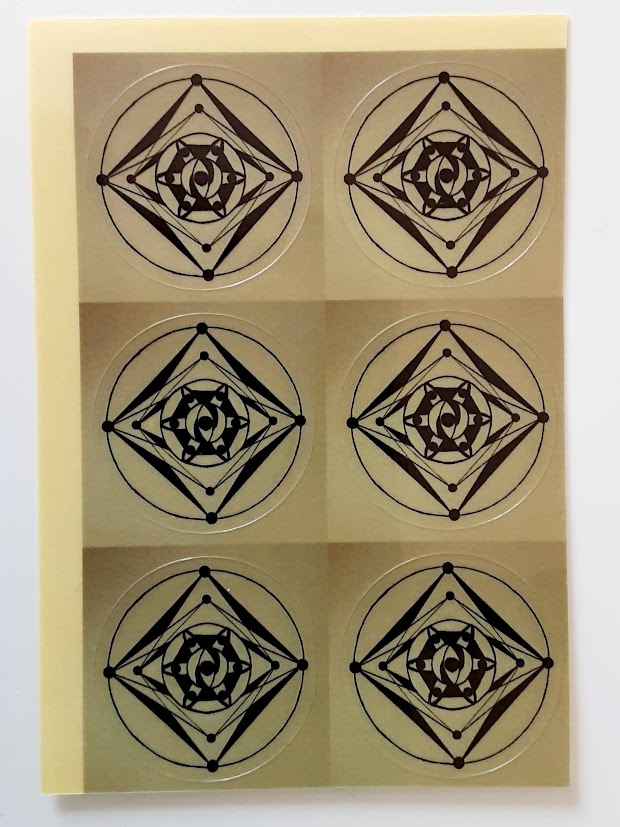 五十嵐由家 曼陀羅画145 「メルカバの大車輪」 - 五十嵐由家 GALLERY