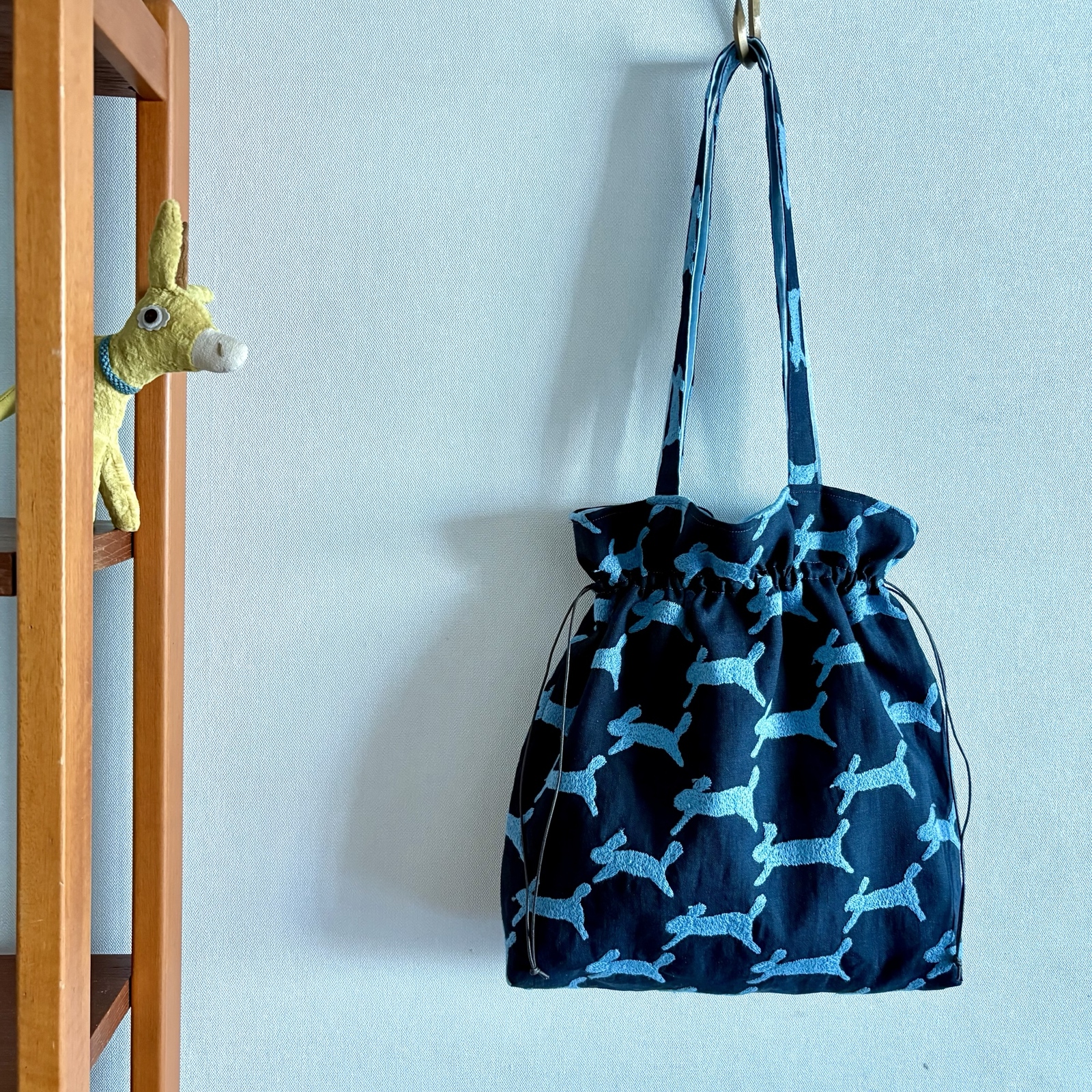 セミオーダー] ミナペルホネン生地使用 ✳︎ choucho巾着バッグ