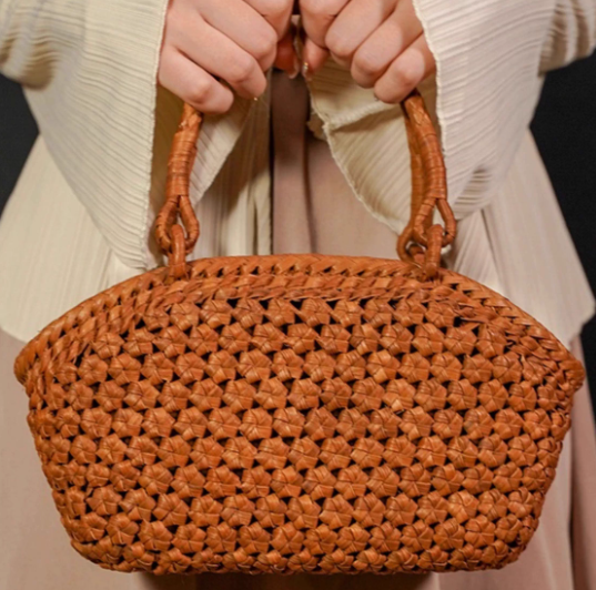 鳥越すず☆竹細工☆ 市場かご ☆竹製野菜や☆果物バスケット - 藤子