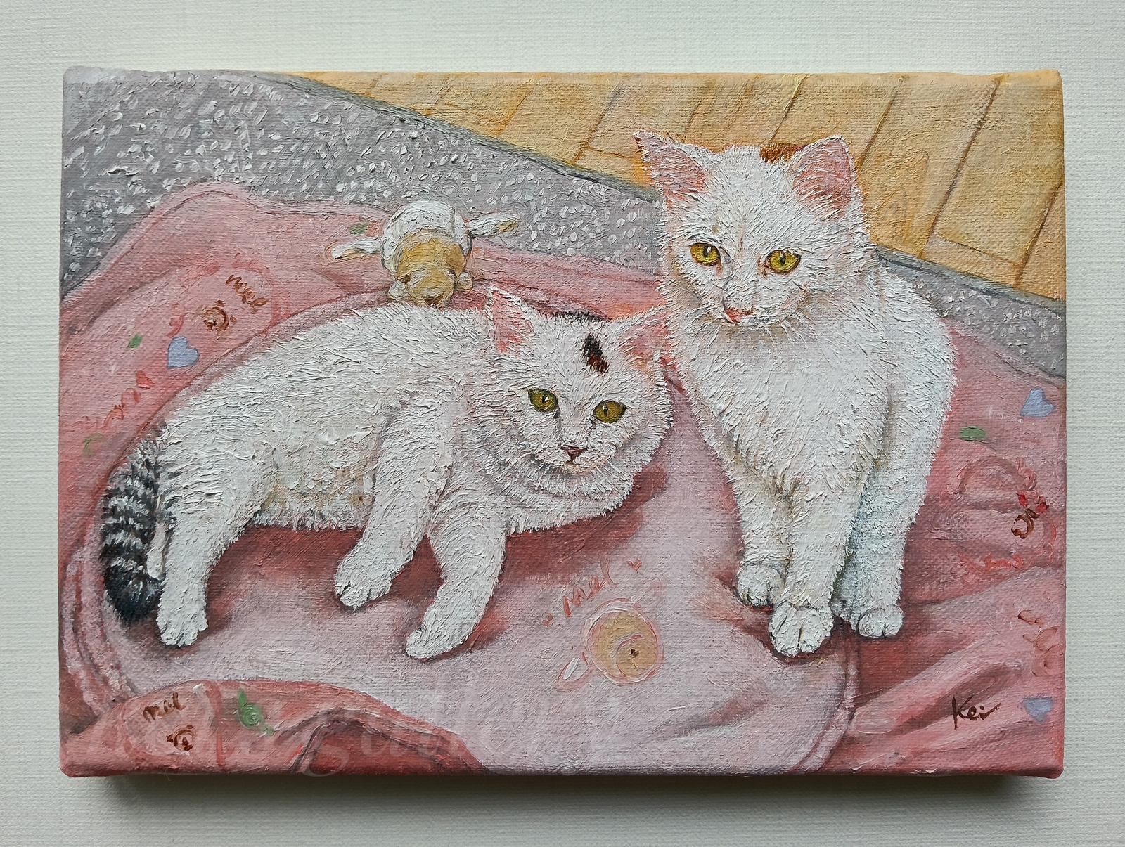 💛犬ねこ油絵オーダー💛わんちゃん猫ちゃんの油絵(原画)作品掲載OKの方