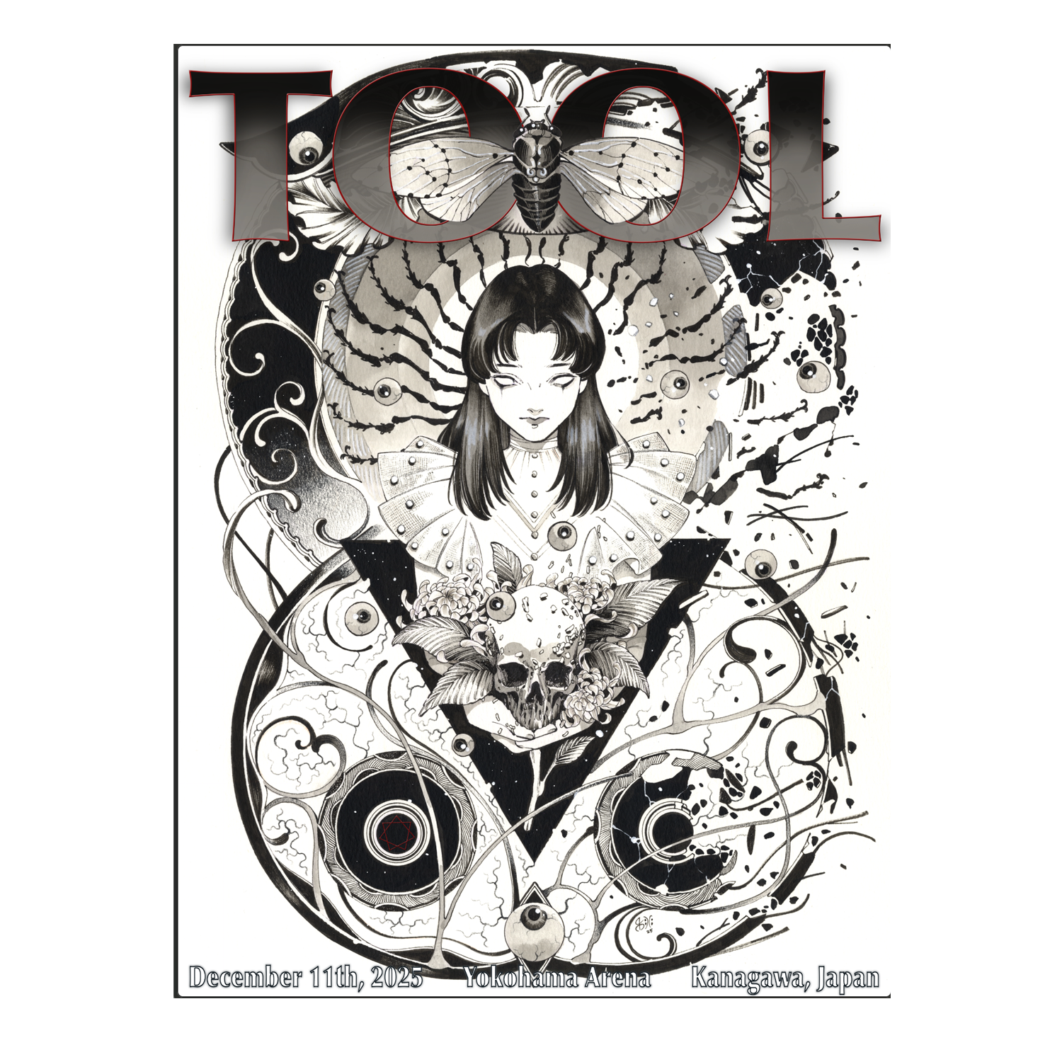 Tool - Kanagawa, JP Event Poster - 12/11/2025 | Tool Band Store