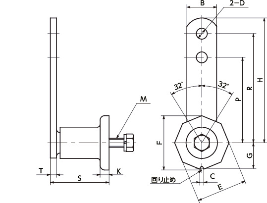 YSB-82｜フレックスホルダー 最大荷重(N) 820｜NBK【鍋屋バイテック会社】