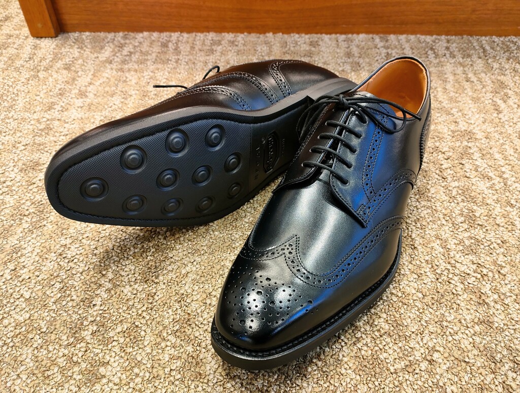 REGAL リーガル 革靴 ウィングチップ 黒25.5cm REGAL リーガル メンズ