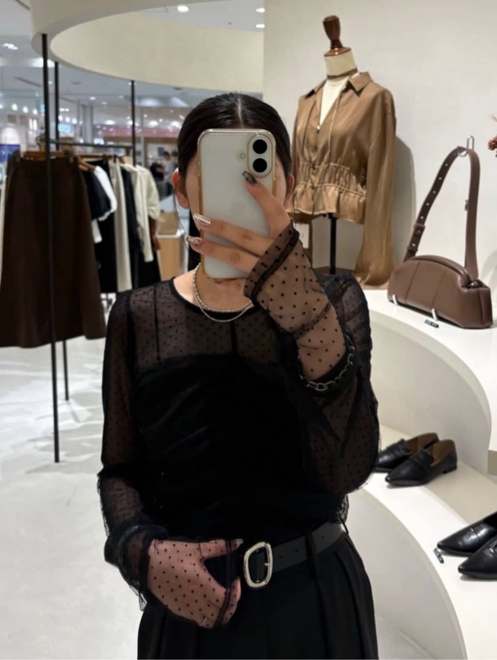 フロッキードットブラウス - CAPRICIEUX LE'MAGE(カプリシュレマージュ