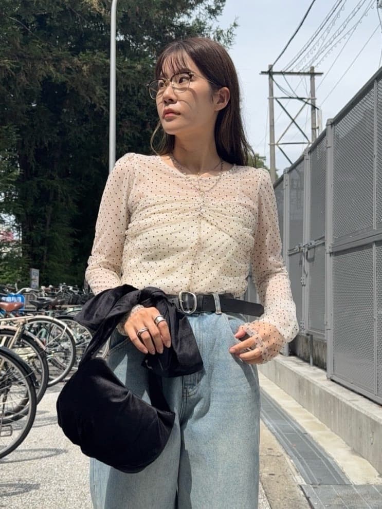 フロッキードットブラウスのご紹介♡ - CAPRICIEUX LE'MAGE(カプリ