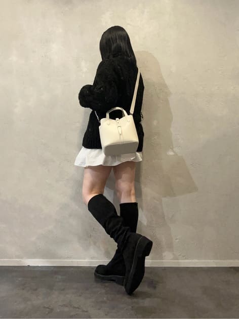 Beryl ベリル リサイクルレザーバケツバッグ - コットンキャンディー