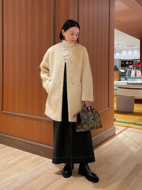 レザーライク キャソールワンピース｜トゥモローランド 公式通販