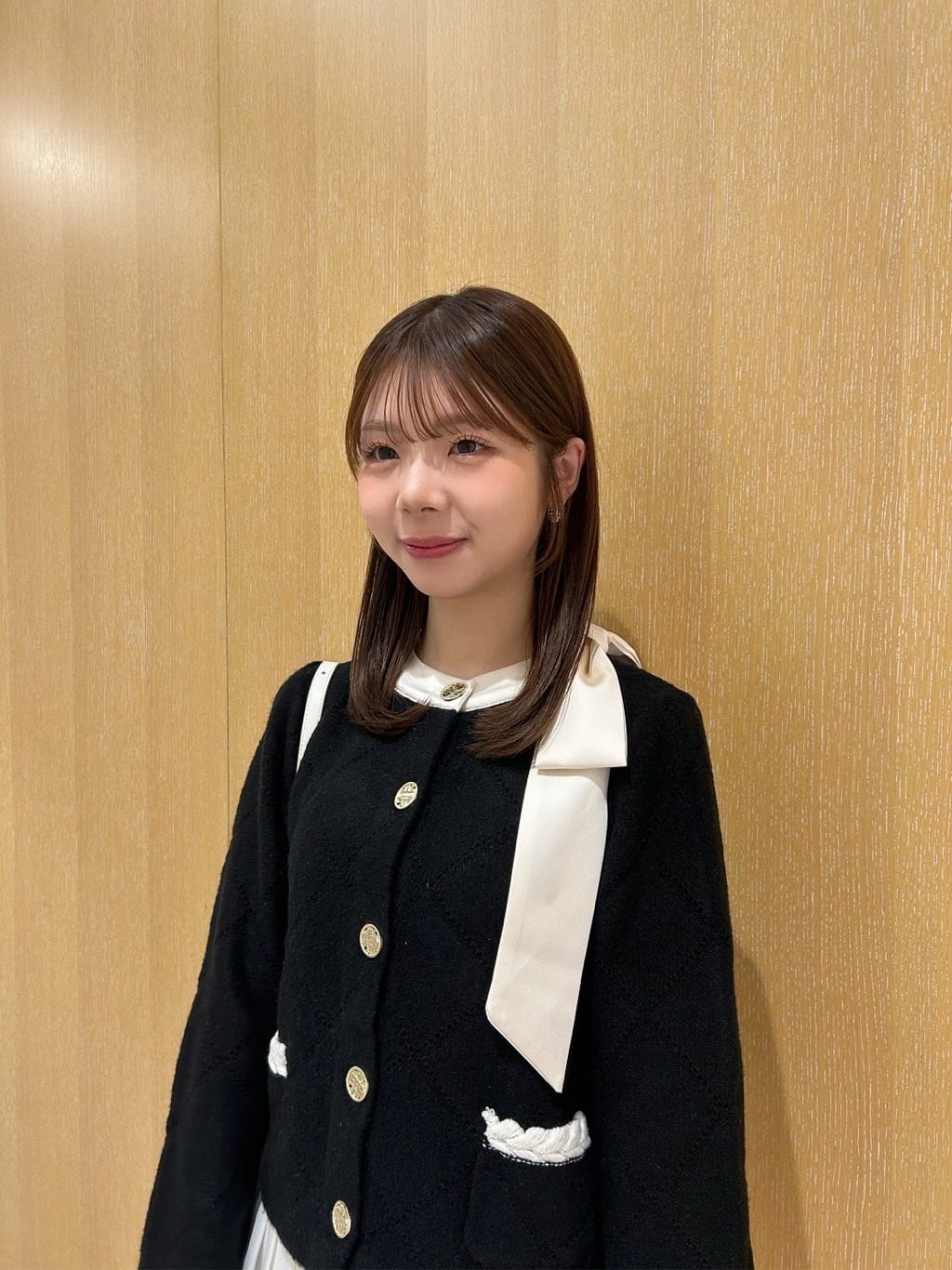 スタッフコーディネート】〈MARIEBELLEコラボ〉Ribbon Knit Jacket