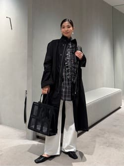 LOEFF＞オックス ミリタリー スタンドカラー コート UNISEX