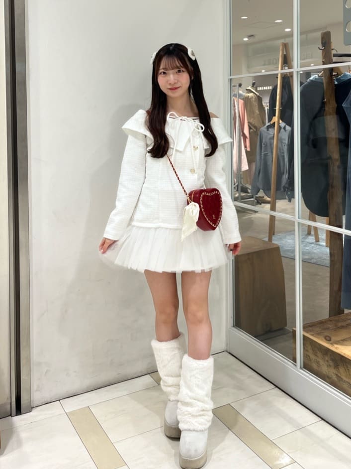 ハートボタン切替ミニワンピース | one after another NICE CLAUP(ワン