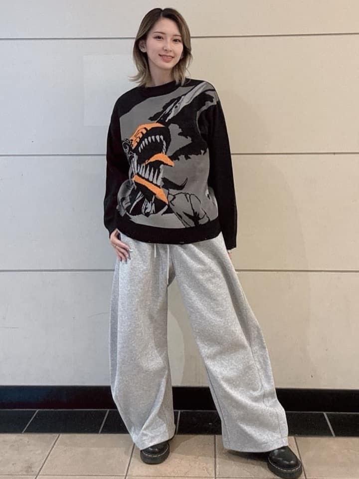 チェンソーマン 叫び｜ジャカードニット｜ユニセックス｜グラニフ