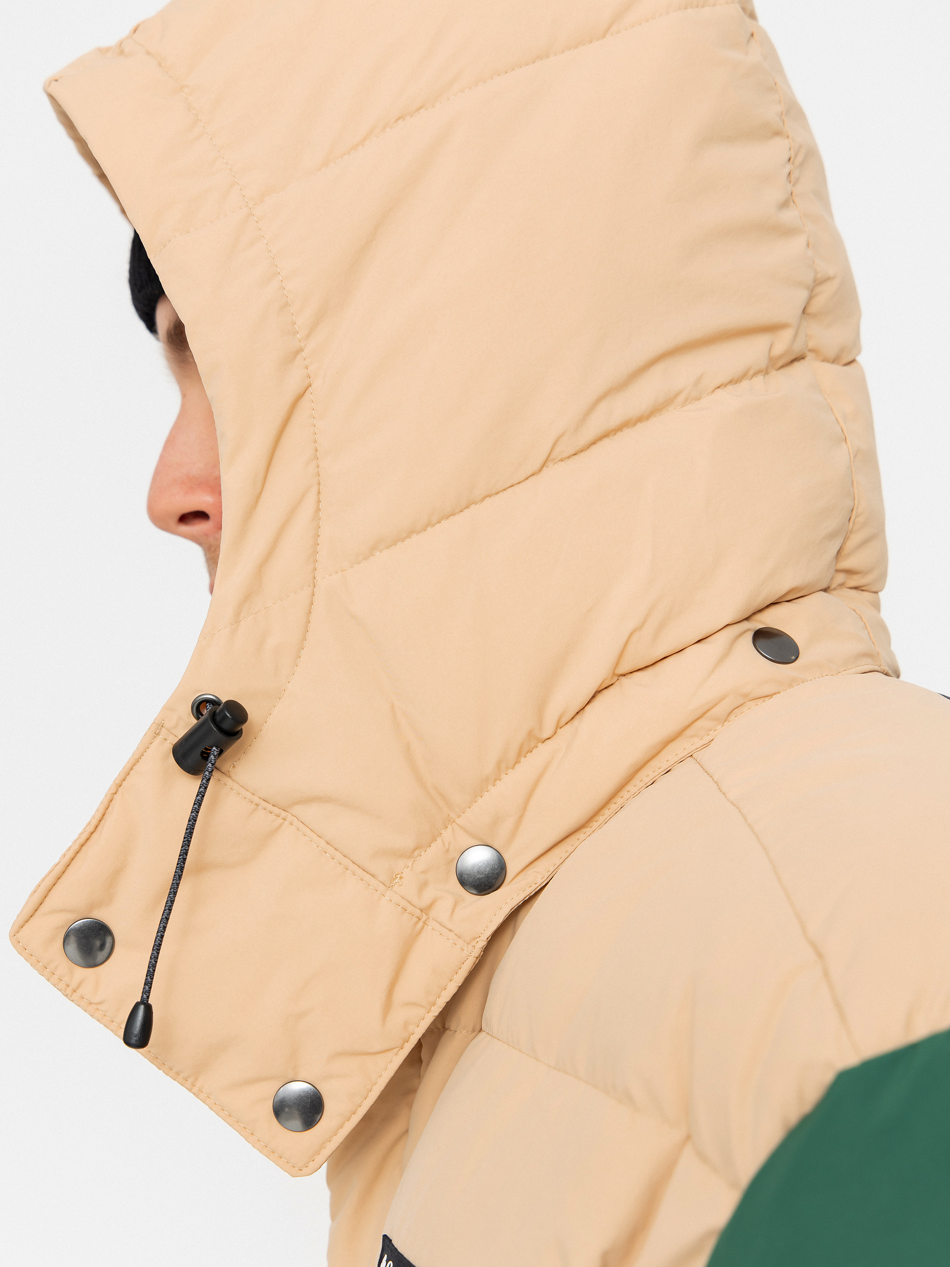 Columbia Jacket Wallowa Down Hooded - black, beige, green, orange