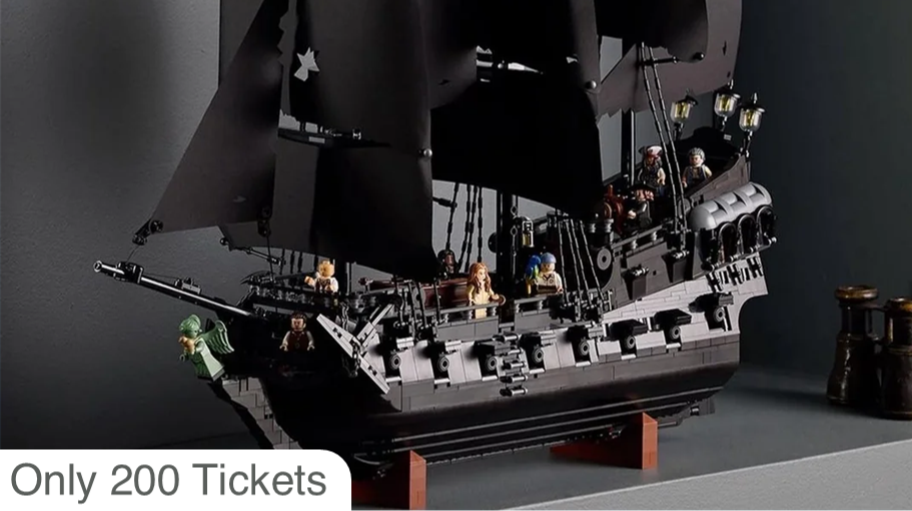 Enter Raffle to Win NEW LEGO Black Pearl (Captain Jack's Pirate