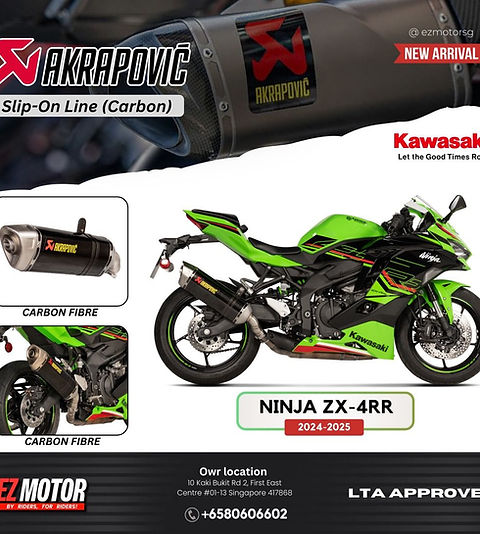Kawasaki ZX4RR LTA Approved Exhausts (2024-2025) | Ez Motor