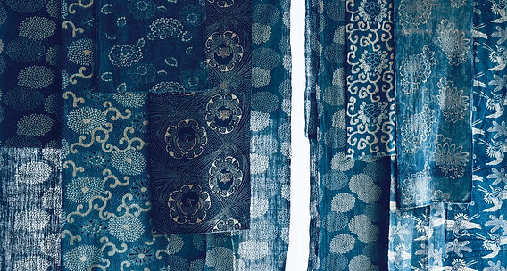 ジャパン・ブルー」の魅力を現代の暮らしに — 藍染古布を使用したトレー