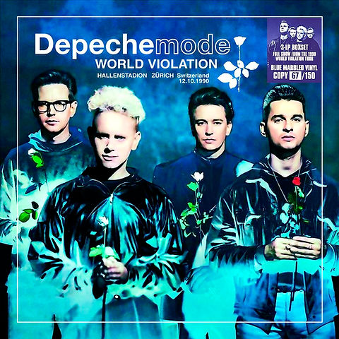 DEPECHE MODE 3xLP BOX SET World Violation (Blue Marbled Vinyls) +
