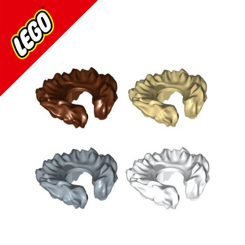 LEGO® Minifigure Neck Collar Fur, Textured | Pickle Bricks