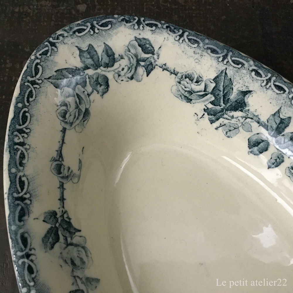 フランスアンティーク・ショワジールロワVILLARDプレート