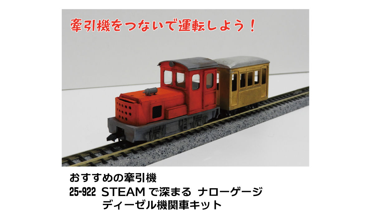 STEAMで深まる ナローゲージ客車 真ちゅうはんだ付けキット