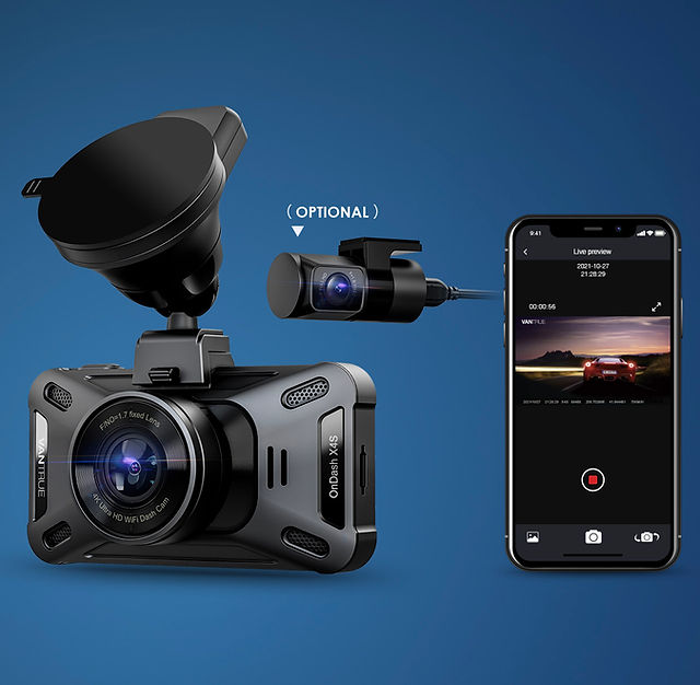 人気ドライブレコーダー｜VANTRUE X4S｜前後2カメラ