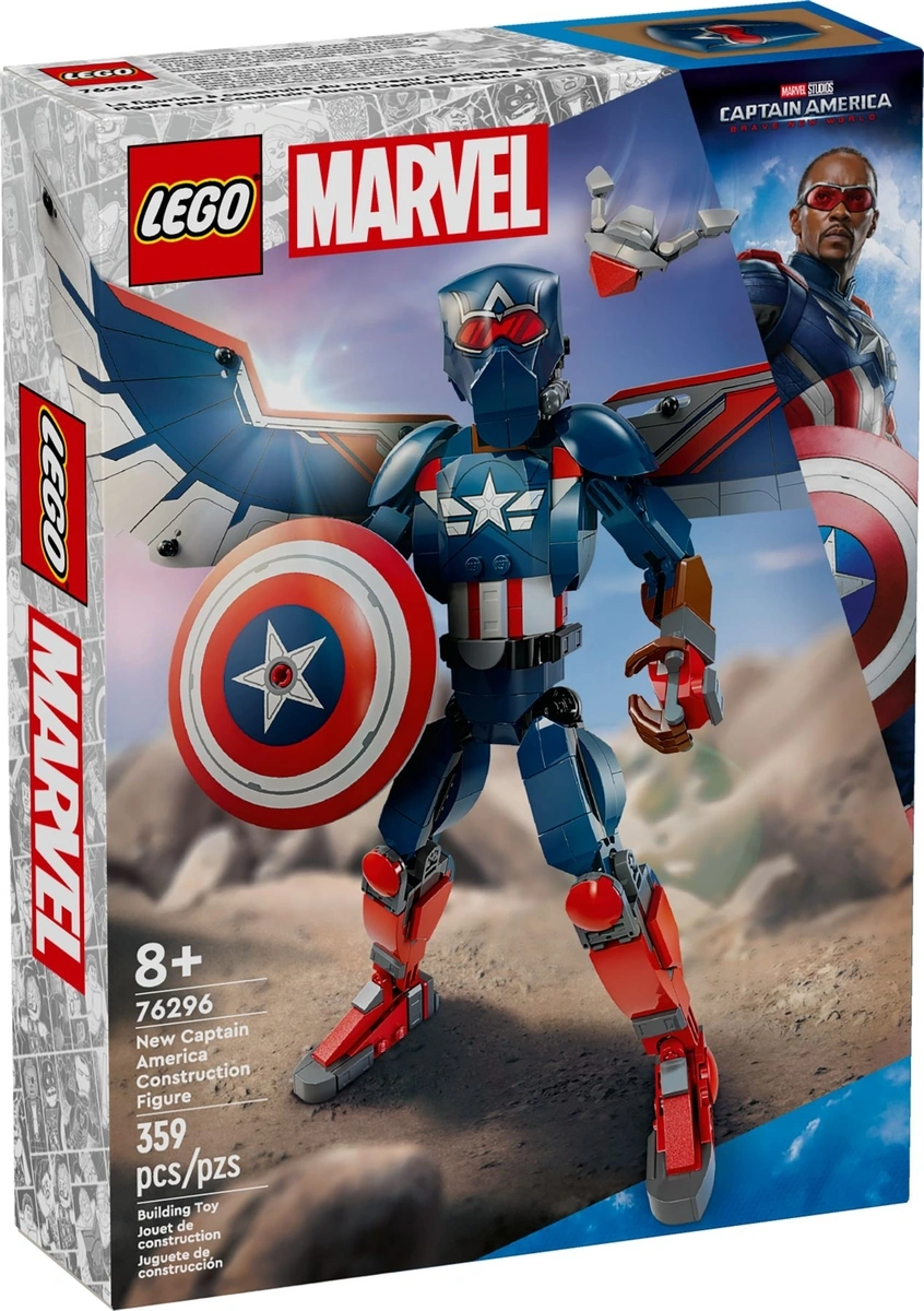 76296 New Captain America Construction Figure | Brickipedia | Fandom
