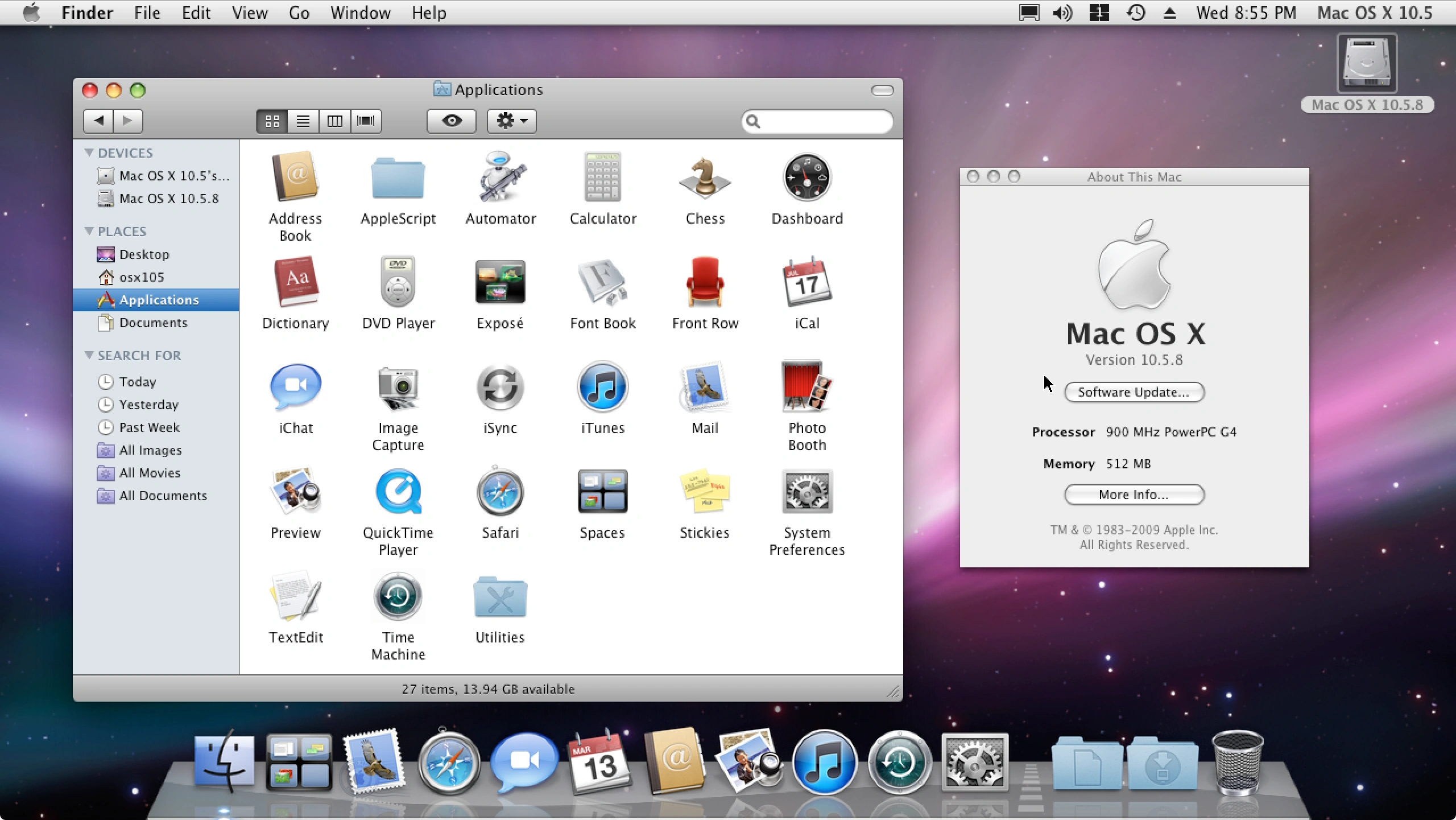 Mac OS X 10.5.8 | Apple Wiki | Fandom