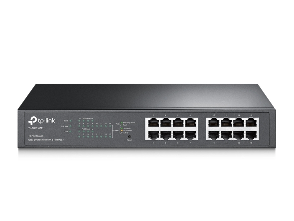 TL-SG1016PE | 16-Port Gigabit Easy Smart PoE Switch with 8-Port