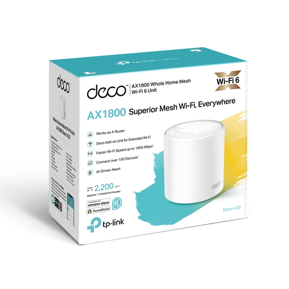 Deco X20 | AX1800 Whole Home Mesh Wi-Fi 6 System | TP-Link Nordic