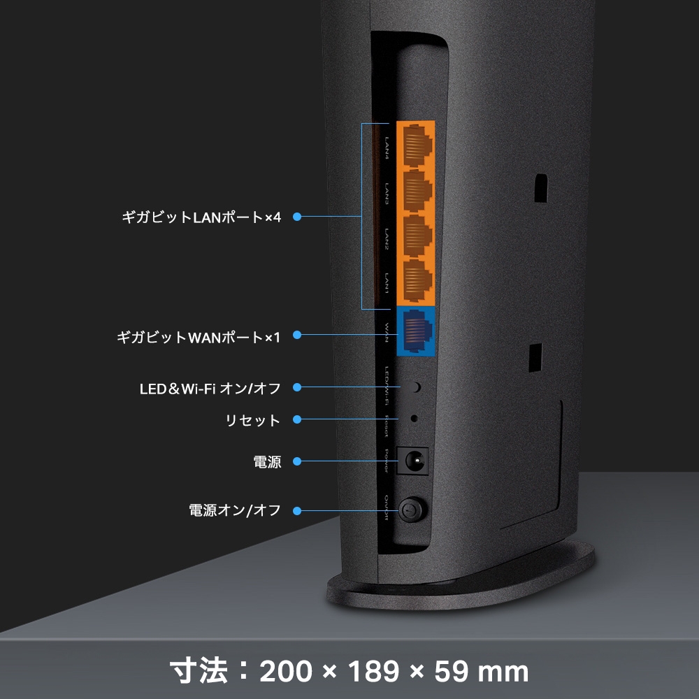 Archer AX5400 | AX5400 6ストリーム ギガビットデュアルバンドWi-Fi 6
