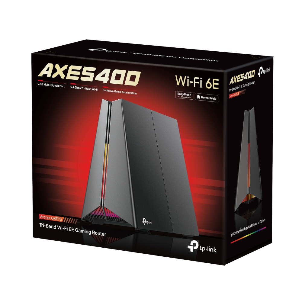 Archer GXE75 | AXE5400 Tri-Band Wi-Fi 6E Gaming Router | TP-Link