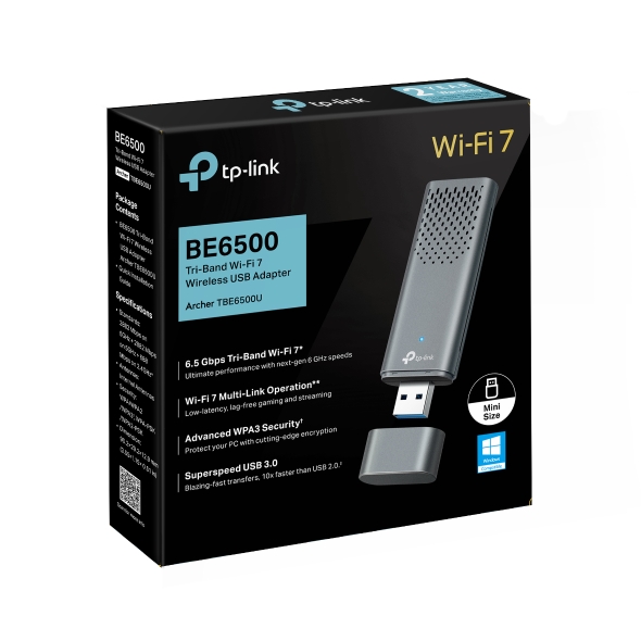 Archer TBE6500U | BE6500 Tri-Band Wi-Fi 7 Wireless USB Adapter