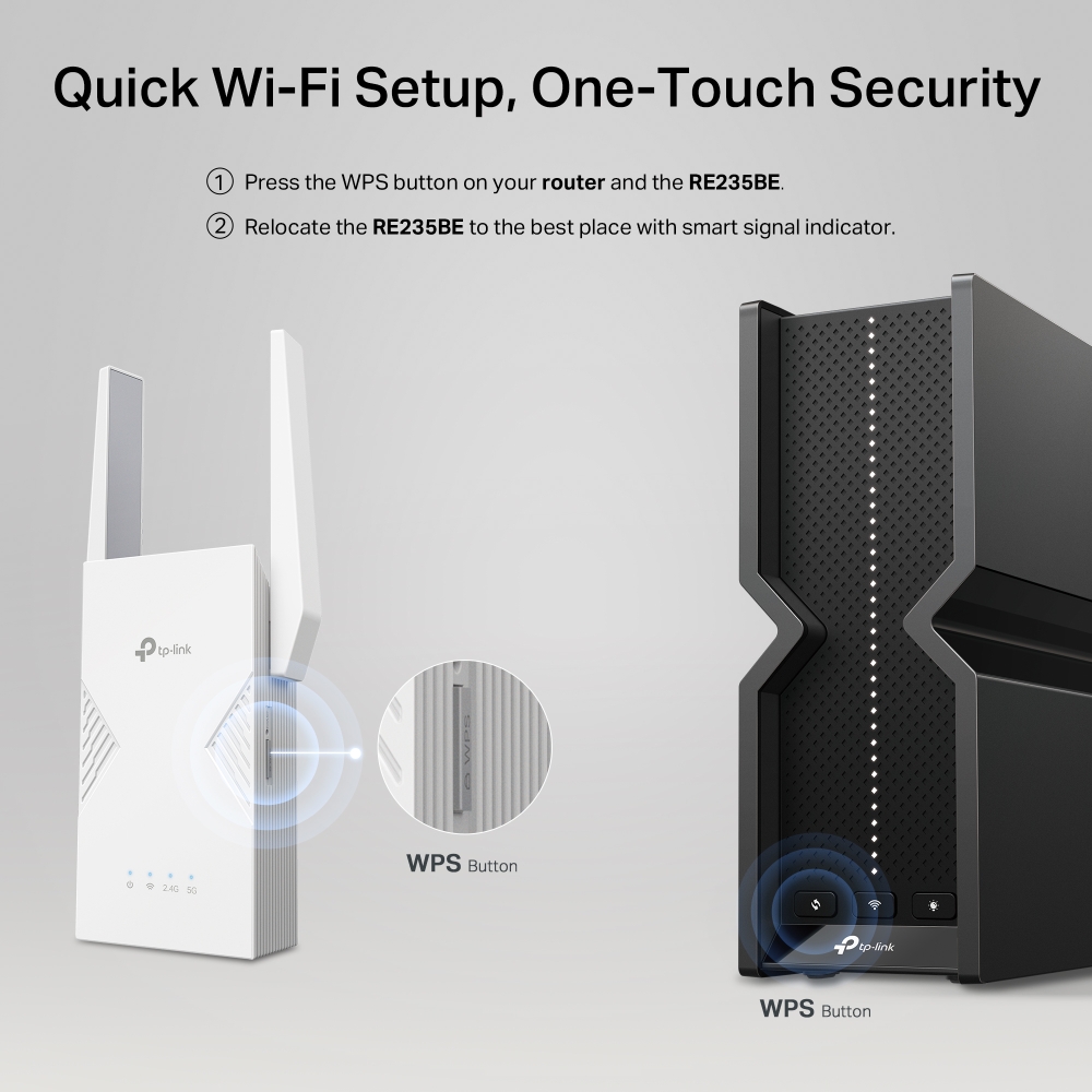 RE235BE | BE3600 Dual-Band Wi-Fi 7 Range Extender | TP-Link