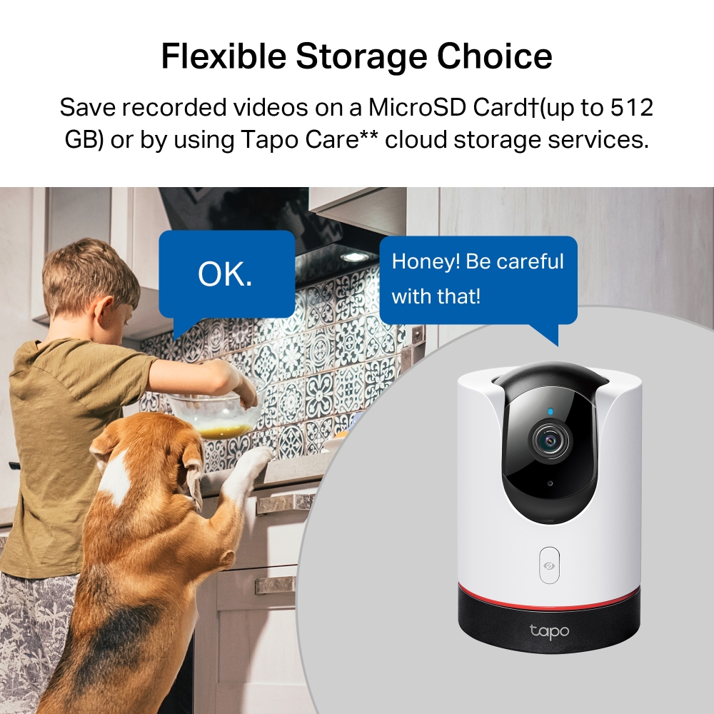 Tapo C225 | Pan/Tilt AI Home Security Wi-Fi Camera | TP-Link