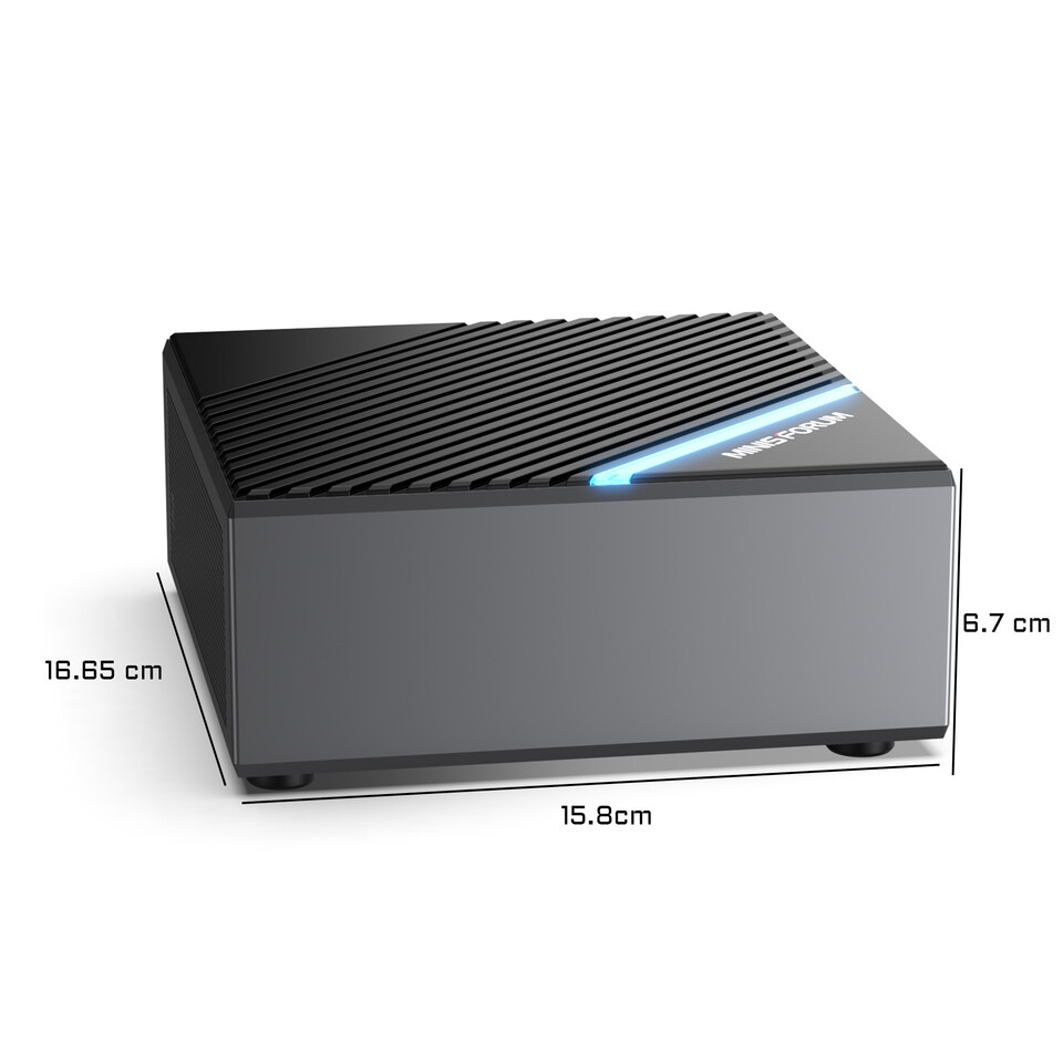 Minisforum B550 Mini-PC: Ryzen 7 5700G + external GPU support for $599