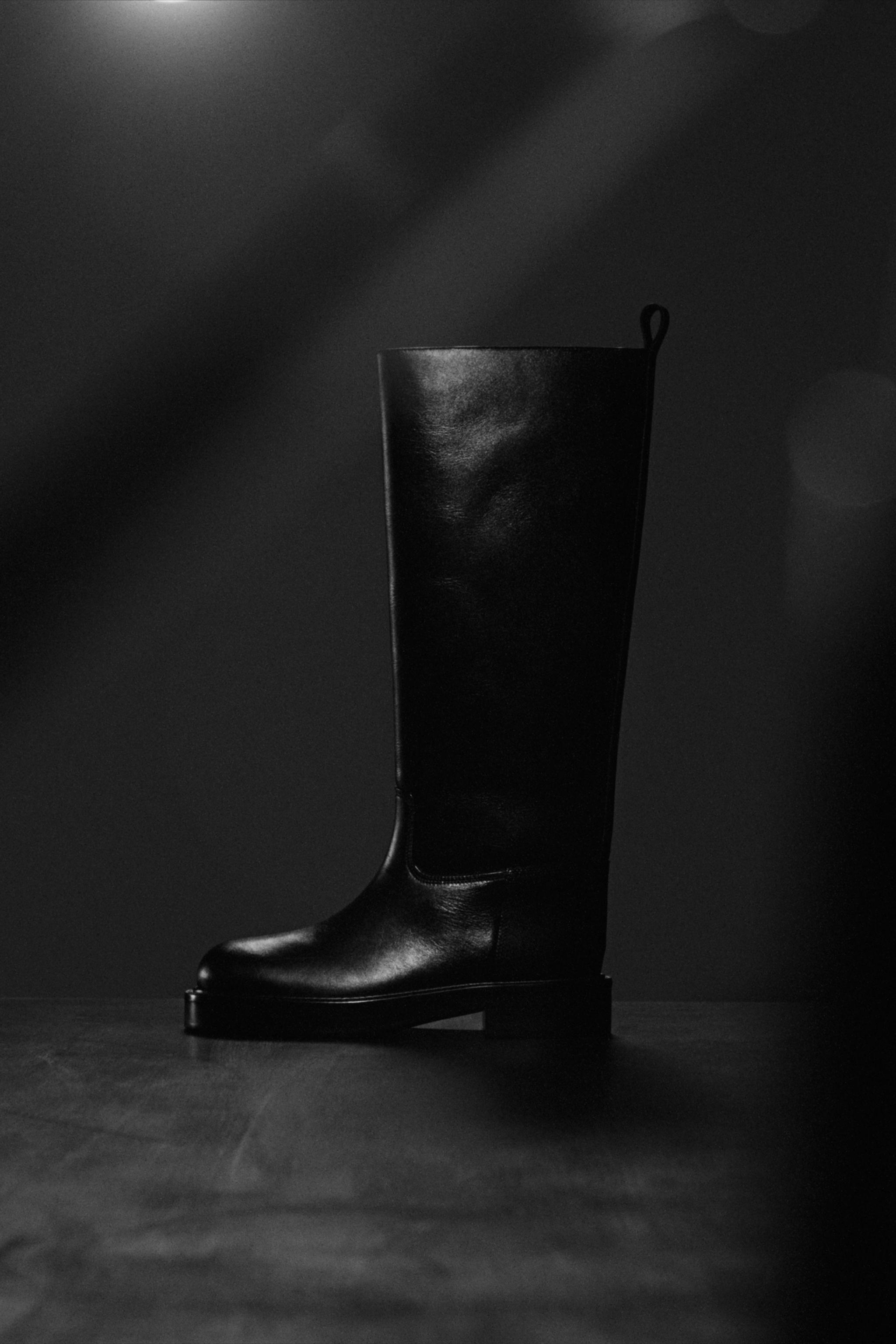 LEATHER BOOTS LIMITED EDITION - Black | ZARA United States