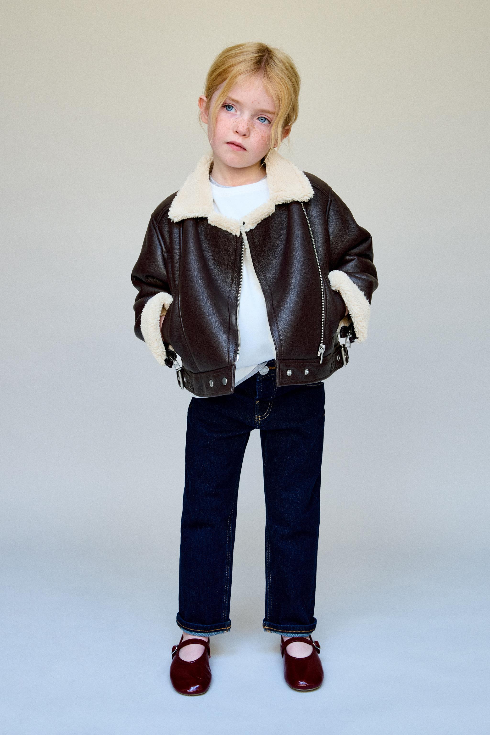 DOUBLE-FACED BIKER JACKET - Brown | ZARA United States