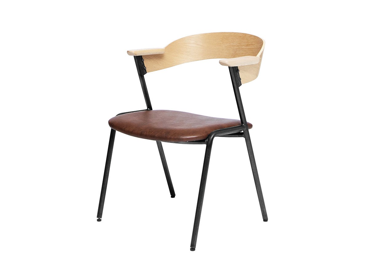 a.depeche danis short arm chair PU / アデペシュ ダニス ショート