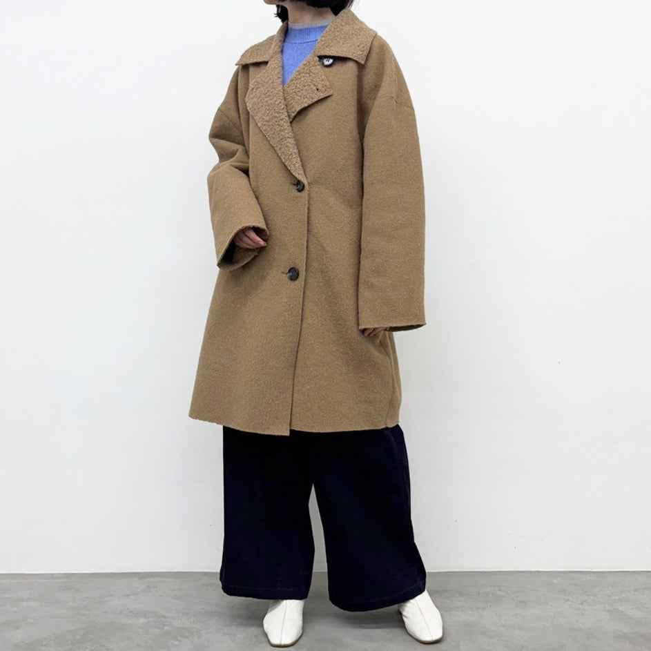 CYNICAL】ボアスライバーニットリバーシブルコート/552-94055