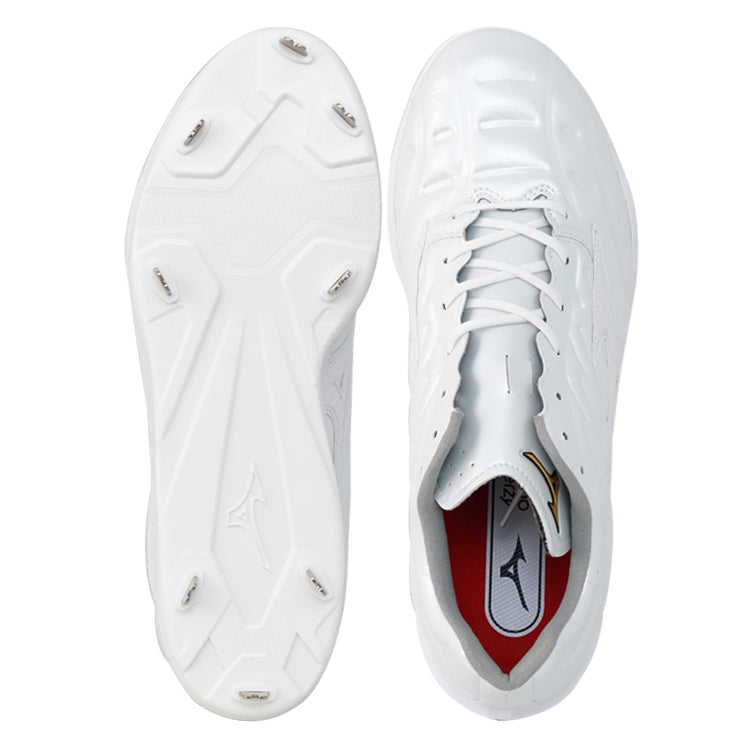 ミズノプロ 野球 厚底 白スパイク クッションレボプロ 高校野球対応