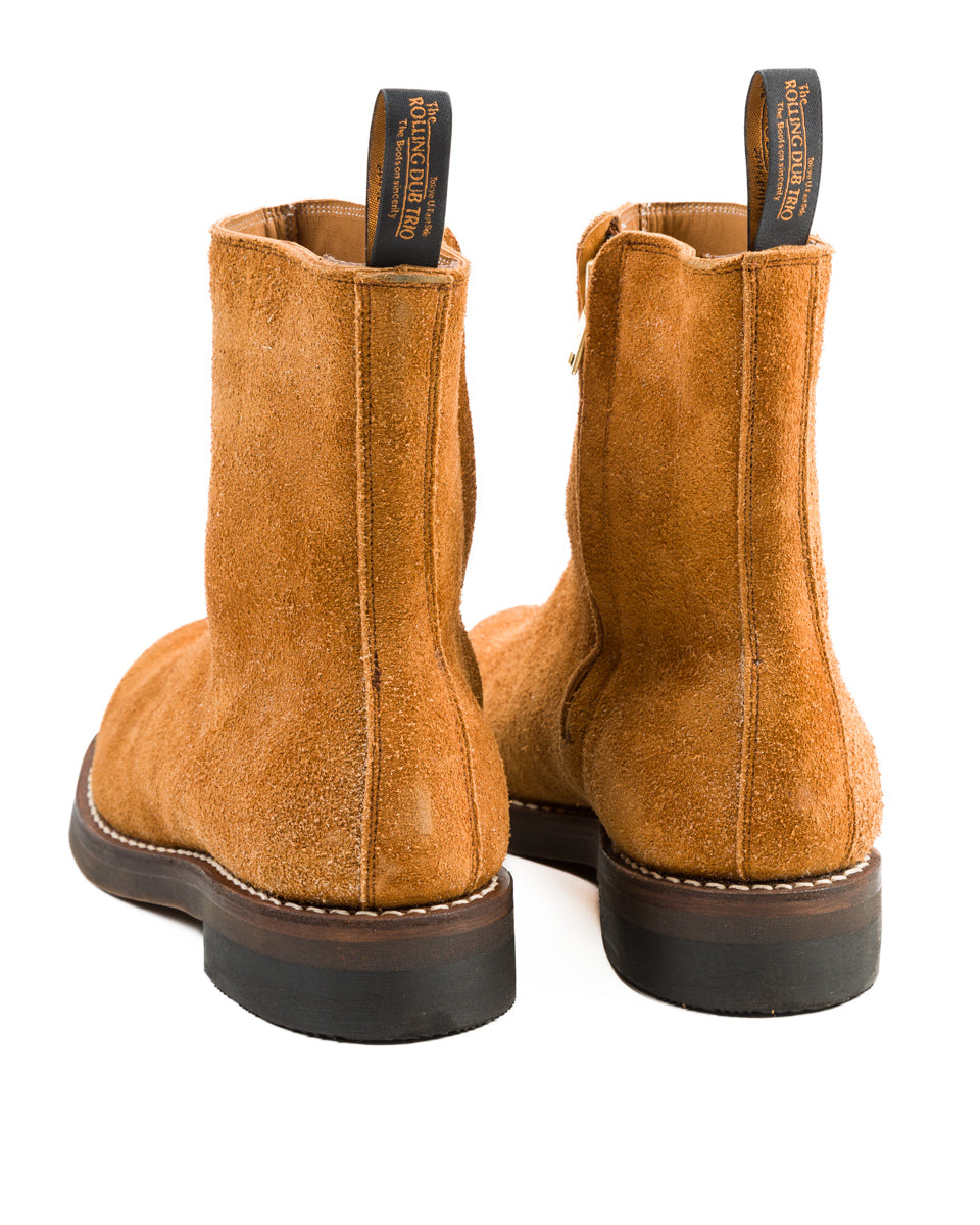 Rolling Dub Trio Casper Side Zip Boot - Tobacco Oiled Suede