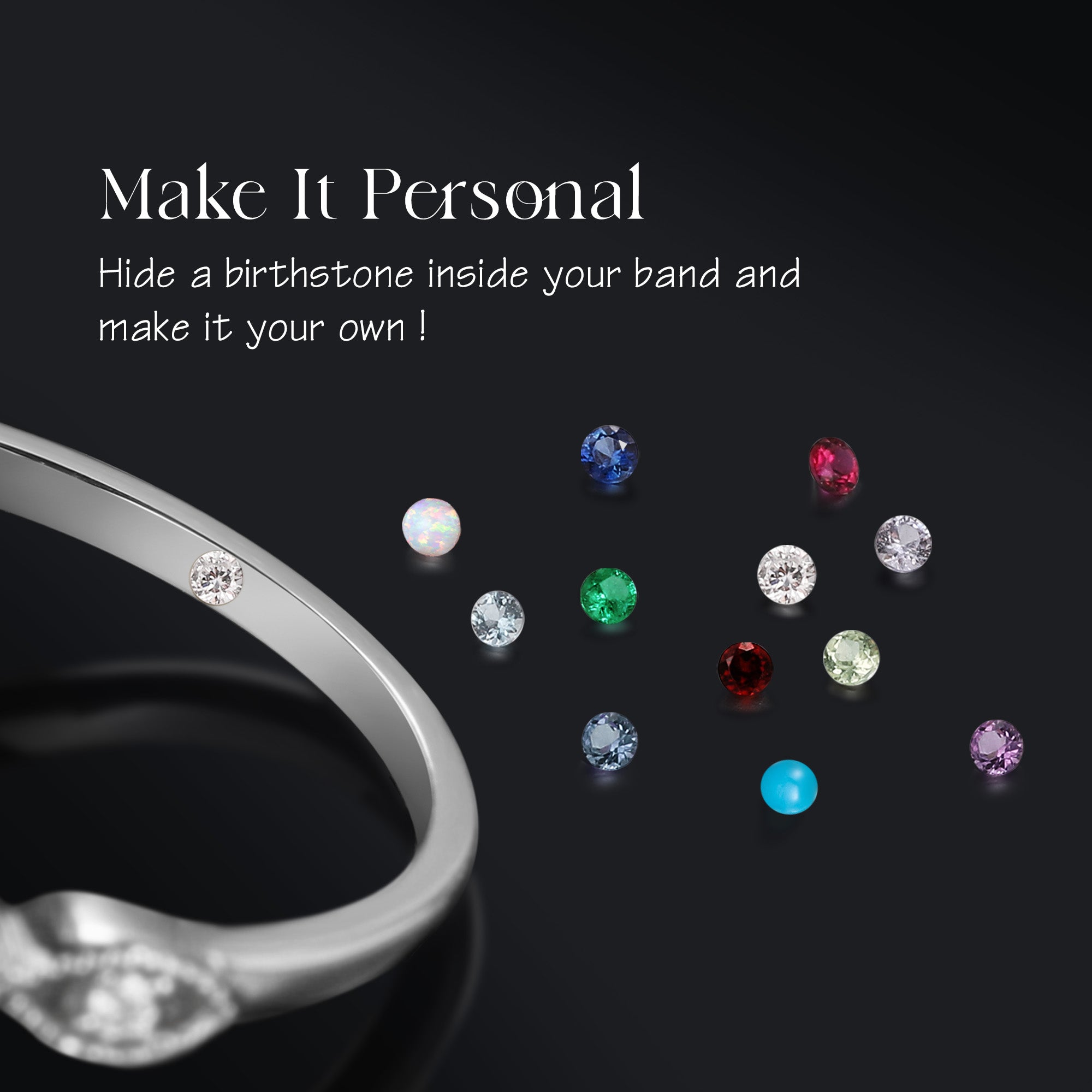 Crescent Moon | Coffin Cut Lab Alexandrite 'Black Statement' Ring