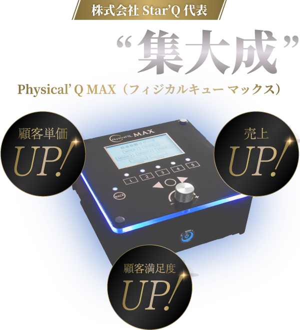 複合美容機器Physical'Q MAX（フィジカルキュー マックス）｜株式会社